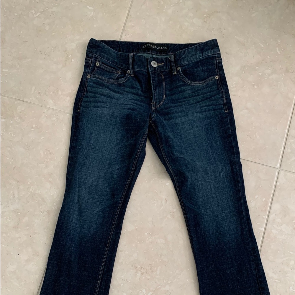 Express jeans barely boot low rise 4R